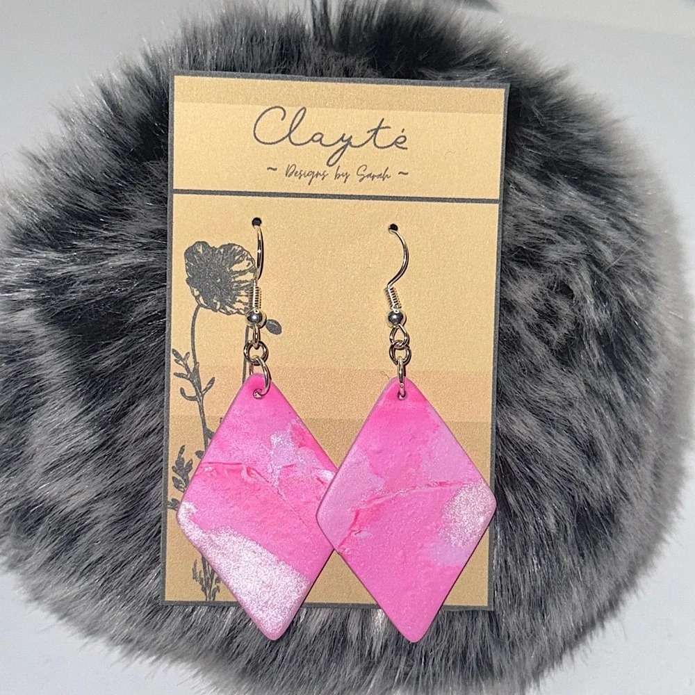 Polymer clay earrings ♦️